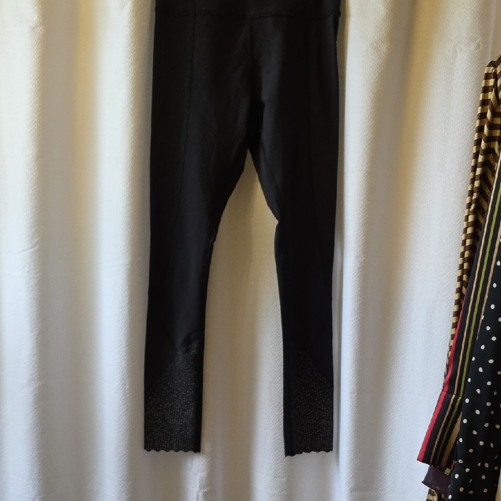 Black Leggings with Mesh Detail